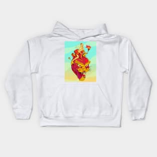 Heart Tiger Kids Hoodie